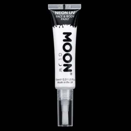 Maquillage Fluo avec Applicateur Pinceau - 15 ml - Blanc